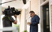 Bryan Cranston on the set